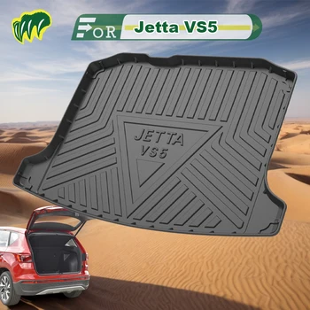 Для Jetta VS5 16 17 20 21 22 2019-2023 Специально Подобранный Коврик Для Багажника Автомобиля Всесезонный Черный Грузовой Коврик 3D-Формы С Лазерным Измерением Подкладки Для Багажника