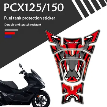 Аксессуары для мотоциклов, Декоративная защитная накладка на бак, 3D Наклейка, отражающая наклейка для Honda PCX125 PCX150 2018 2019 2020