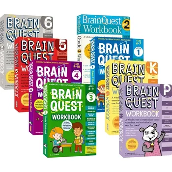 Рабочая тетрадь Brain Quest, английская версия книг-карточек для интеллектуального развития, карточки с вопросами и ответами, 