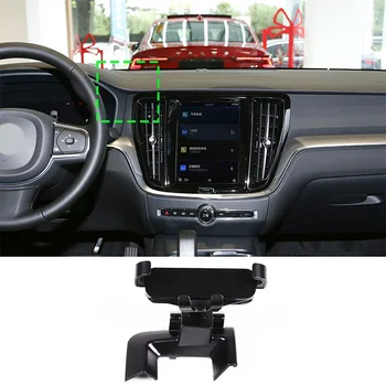 Для автомобиля Volvo S60 V60 2020-2023 ABS Черный автомобильный держатель мобильного телефона Автомобильный Держатель GPS Навигации Аксессуары