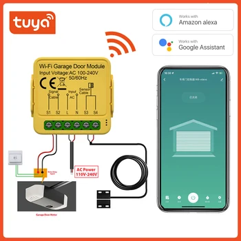 Модуль управления открыванием гаражных ворот Tuya Smart WiFi Tuya APP Voice Пульт дистанционного управления Работает с Alexa Google Home Assistant