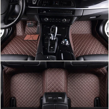 Изготовленные на заказ автомобильные коврики для Audi A7 Sportback 4GA 4GF 2010-2018 годов Ковер из искусственной кожи Аксессуары для салона автомобиля