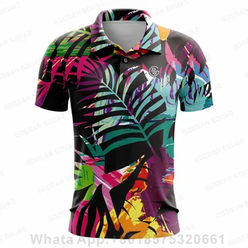 2023 Новая мужская рубашка для гольфа, летняя спортивная одежда для гольфа, топ с коротким рукавом, быстросохнущая футболка, дышащие рубашки поло для мужчин, одежда для гольфа