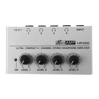HA400 4-Канальный Ультракомпактный Усилитель Звука Для наушников Stereo Amp Microamp