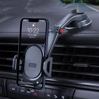 Универсальный автомобильный держатель для телефона на присоске, 360-градусный кронштейн для лобового стекла, приборной панели автомобиля, мобильного телефона для смартфонов с диагональю 4,0-6 дюймов
