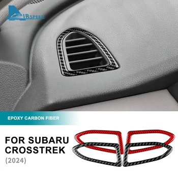 Настоящая Мягкая Наклейка Из Углеродного Волокна Для Subaru Crosstrek 2024 Для Impreza 2024 Автомобильный Воздухозаборник Внутренняя Отделка RHD LHD Аксессуары