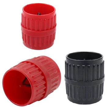 Набор из 3 предметов, Триммер для внутреннего и внешнего кругов, устройство для снятия фаски с пластиковых медных труб, черный и красный
