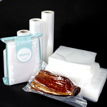 100шт Вакуумный пакет для консервирования пищевых продуктов с узорами Вакуумные Компрессионные пакеты для бытовой вытяжки воздуха Пластиковая упаковка