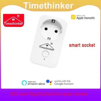 Запас Timethinker WS2 Smart WiFi Розетка US EU Homkit Штекер для Apple Homekit Alexa Google Home Siri Voice Пульт Дистанционного Управления Vstarcam