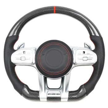 Изготовленное на Заказ Рулевое колесо Приборная панель Новая Модель Рулевого колеса из Углеродного волокна Подходит для A B E GLA CLA GLC GLS GLE C Class W205 W204 W222