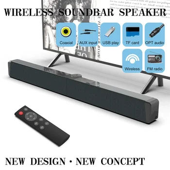 Bluetooth Динамик Колонка Мощный портативный динамик ТВ звуковая панель для компьютера Музыкальный центр Бумбокс с TF AUX USB радио