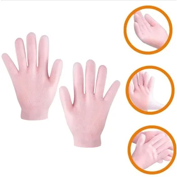 1 пара спа-силиконовых перчаток Увлажняющие гелевые перчатки, отшелушивающие и предотвращающие сухость потрескавшейся омертвевшей кожи, снимающие защитное средство для девочек
