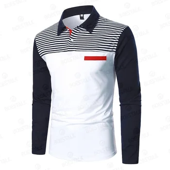 Южная Корея, осенне-зимняя одежда для гольфа, мужская теннисная футболка с длинными рукавами, функциональная быстросохнущая дышащая футболка, повседневная рубашка