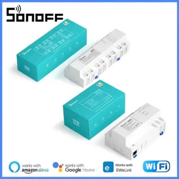 SONOFF SPM-Основной / 4Relay Наращиваемый Измеритель мощности WiFi Интеллектуальная Защита От Перегрузки Мониторинг Метаданных Статистика Электроэнергии Проверка приложения