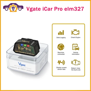 Vgate iCar Pro ELM327 WIFI OBD2 Сканер Bluetooth-Совместимый 4.0 Для Android/IOS Инструмент автоматической диагностики автомобиля PK ICAR2 ELM 327 V1.5