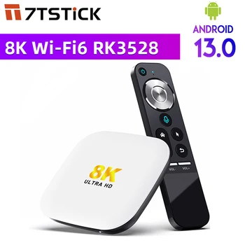 7T STICK Android 13 Smart TV Box H96 Max M2 Rockchip RK3528 1000M LAN WiFi6 8K Декодирование Видео С Гироскопом Дистанционная Телеприставка