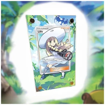 Pokemon Self Made Lillie PTCG Расширенная карточка с изображением кирпича, акриловая игрушка в подарок, аниме, коллекционный защитный чехол, в комплект не входят карточки