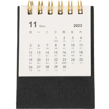 Мини-настольный календарь на 2023 год, переносной на месяц, удобный аксессуар для дома, канцелярские принадлежности