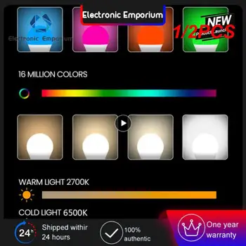 1/2 Шт. Умная лампочка Tuya 12 Вт /15 Вт WiFi, E27 RGB Светодиодная лампа с регулируемой яркостью с приложением Smart Life, Голосовое управление для дома, Alexa