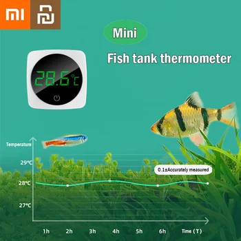 Термометр для аквариума Xiaomi Youpin, Специальный термометр для аквариума, мини-ЖК-цифровой электронный измеритель температуры для аквариумных аксессуаров
