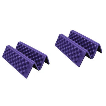 2 упаковки подушек для сидения на открытом воздухе, Влагостойкие коврики, легкие складные подушки в виде сот фиолетового цвета