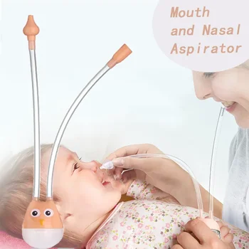 Назальный аспиратор для новорожденных, очиститель для носа, инструмент для отсасывания с присоской, защита здоровья, устройство для отсасывания из носа во рту ребенка