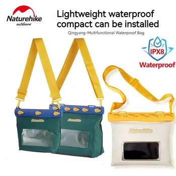 Водонепроницаемая сумка для плавания Naturehike IPX8, прозрачная сумка через плечо, 2,6 л, 5,6 л, герметичная, прозрачная, непромокаемая, герметичная