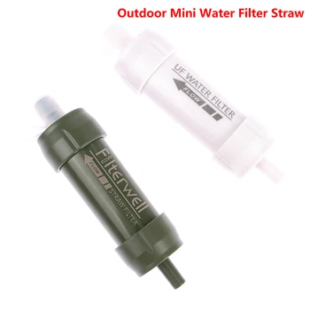 Уличный мини-фильтр для воды с соломинкой для кемпинга для выживания или предметов первой необходимости Портативный очиститель воды для кемпинга и пеших прогулок