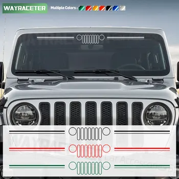 Светоотражающая наклейка на лобовое стекло автомобиля для Jeep Wrangler Gladiator Renegade Compass Grand Cherokee Commander
