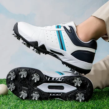 2023 Новое поступление, Мужская Профессиональная обувь для тренировок в гольф, Высококачественные Женские Кожаные кроссовки для гольфистов, Обувь для гольфа с шипами