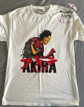 Аниме-рубашка Akira, Хлопковая Черная футболка Унисекс Akira Anime S-5XL VN2683