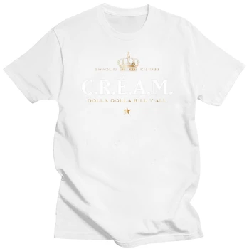 футболка C.R.E.A.M. Moet Parody T-Shirt Мужская Повседневная Футболка с круглым вырезом и короткими рукавами