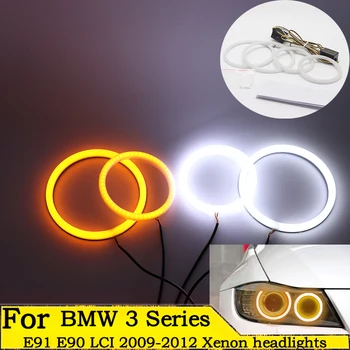 высококачественный SMD Хлопковый Светильник Switchback LED Angel Eye Halo Ring Kit Для BMW 3 Серии E90 E92 E93 M3 2007-2013 Купе-кабриолет