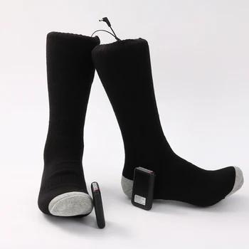 Зимние теплые носки для улицы, термоноски, нагревательные носки, эластичные удобные 3 режима, Регулируемые электрические теплые носки для пеших прогулок