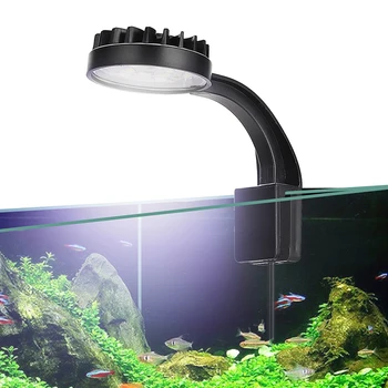 Мини-светильник для аквариума, светодиодный зажим для растений, водные пресноводные водные травы, USB-лампы для аквариума с высокой яркостью и низкой температурой