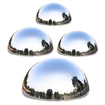 Отражающий шар Зеркально отполированный шарик-полусфера для созерцания садовых зеркал-полусфер из нержавеющей стали