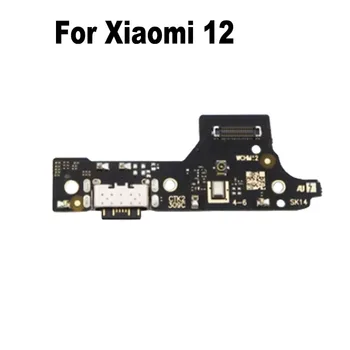 Для Xiaomi 12 5G Быстрая зарядка через USB порт док-станции Разъем для микрофона Плата для подключения микрофона Гибкий кабель Запчасти для ремонта Global MI12