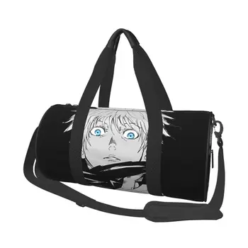 Спортивная сумка Gojo Satoru Manga, забавные Аниме, портативные спортивные сумки, аксессуары для спортзала, Дизайнерская сумка для багажа, Забавная сумка для фитнеса для мужчин