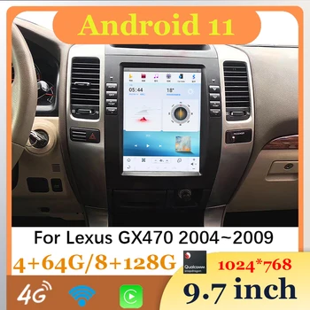 Android Auto Автомагнитола Coche Central Multimidia Видеоплеер Беспроводной Carplay Для Lexus GX470 2004-2009
