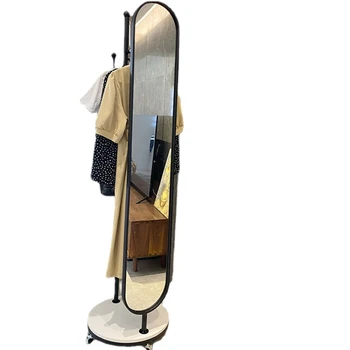 Туалетное зеркало Hxl, зеркало в полный рост, Напольная Многофункциональная поворотная вешалка для одежды на ремне, Встроенная