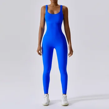 Бесшовный комбинезон, женский цельный костюм для йоги, набор для фитнеса, подтягивающий живот, Высокоэластичное спортивное боди, спортивная одежда