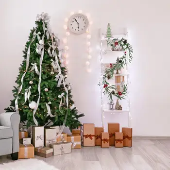 Рождественский ротанг, реалистичный декор из искусственного ротанга с ягодами из сосновых шишек, мягкая гибкая искусственная зелень для естественного вида в помещении