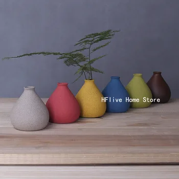 Креативная Маленькая Домашняя Цветная ваза для гостиной, Поделки, Украшение для вазы, Украшение для дома в скандинавском стиле.