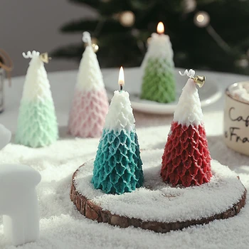 Рождественские Ароматические свечи, сувениры на День рождения, свадебные сувениры, Креативная Рождественская Елка, Ароматерапевтическая Свеча, украшение для домашней вечеринки, подарок