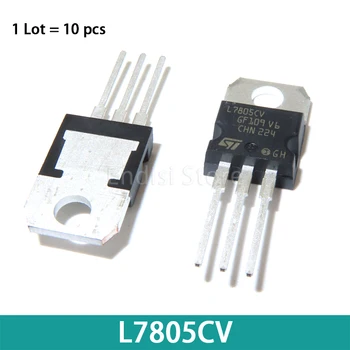 10ШТ L7805CV 7805 L7805 L7805C LM7805 MC7805 Линейные Регуляторы напряжения ДО-220 5V 1.5A Положительный регулятор напряжения ICs