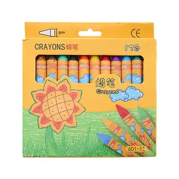Безопасные для детей Цветные карандаши, коробка для цветных карандашей на 24 граффити, художественные мелки без запаха, Школьные принадлежности, экологически чистые