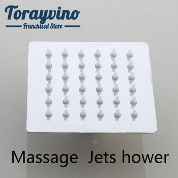 Torayvino Massage Jets спрей для душа в ванной латунный хромированный прямоугольный душ Массажный спрей для настенных душевых кабин