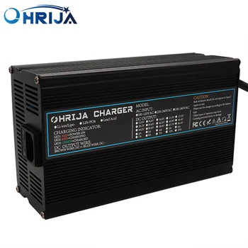 Умный алюминиевый корпус для зарядного устройства OHRIJA 67,2 В 12А Подходит для уличной литиевой батареи 16 С 59,2 В, безопасной и стабильной работы робота