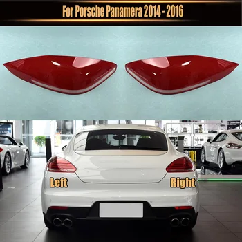 Для Porsche Panamera 2014 2015 2016 Крышка объектива заднего фонаря автомобиля, Абажур, стеклянные колпачки для ламп, корпус заднего фонаря