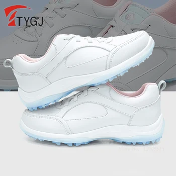 TTYGJ Женские дышащие нескользящие кроссовки для гольфа, женская водонепроницаемая легкая обувь, женская спортивная обувь на шнуровке для тренировок по гольфу